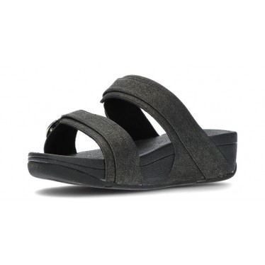 SANDALEN FITFLOP LULU VERSTELLBARE SLIDES BLACK