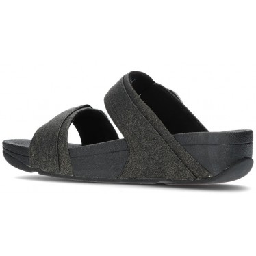 SANDALEN FITFLOP LULU VERSTELLBARE SLIDES BLACK