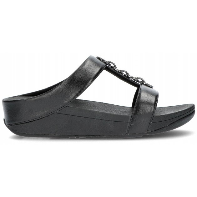 FITFLOP FEINE SANDALEN SPARKLE SLIDES BLACK FITFLOP FEINE SANDALEN SPARKLE SLIDES BLACK