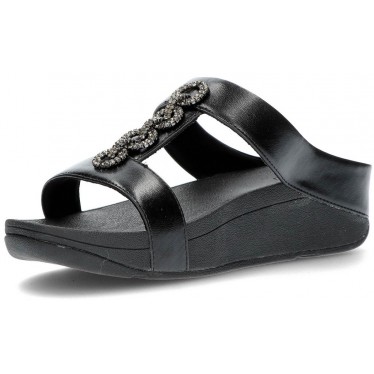 FITFLOP FEINE SANDALEN SPARKLE SLIDES BLACK