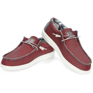 DUDE WALLYSOXTRIPLE LOAFERS RED