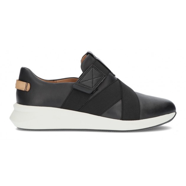 CLARKS UN RIO STRAP SNEAKERS BLACK