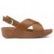 SANDALEN FITFLOP LULU CROSS RÜCKSEITE K03 CARAMEL