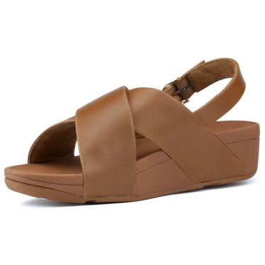 SANDALEN FITFLOP LULU CROSS RÜCKSEITE K03 CARAMEL