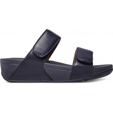 SANDALEN FITFLOP FV6 LULU VERSTELLBARE LEDER-SANDALEN MIDNIGHT_NAVY