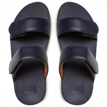 SANDALEN FITFLOP FV6 LULU VERSTELLBARE LEDER-SANDALEN MIDNIGHT_NAVY