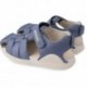 SANDALEN AUS BIOMECHANISCHEM LEDER 232257 PETROL