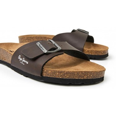 FLIP-FLOPS PEPE JEANS PMS90107 BIO M SINGLE KANSAS BROWN