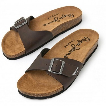 FLIP-FLOPS PEPE JEANS PMS90107 BIO M SINGLE KANSAS BROWN