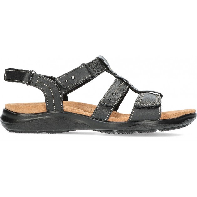 CLARKS KITLYSTEP SANDALEN BLACK CLARKS KITLYSTEP SANDALEN BLACK