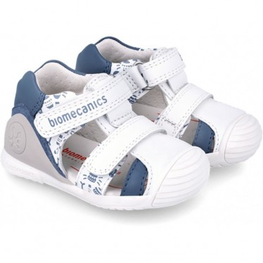 BIOMECANICS FIRST STEPS SANDALEN 242127 BEDRUCKT BLANCO