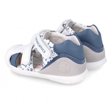 BIOMECANICS FIRST STEPS SANDALEN 242127 BEDRUCKT BLANCO