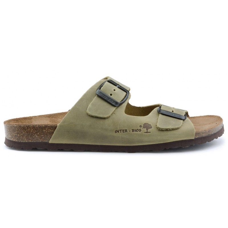 INTERBIOS BETANIA Sandalen KAKI