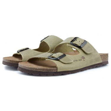 INTERBIOS BETANIA Sandalen KAKI