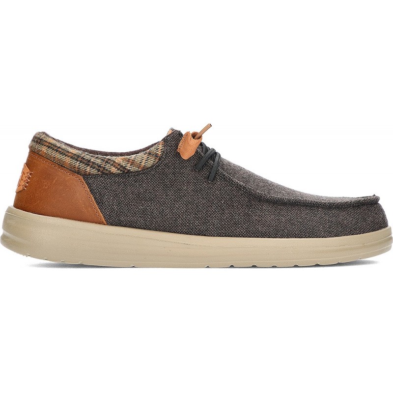 DUDE WALLY GRIP WOLLLOAFERS BROWN