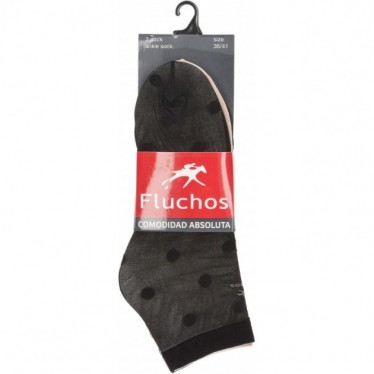 BLUMIGE SOCKEN 1011 POLKA DOT PACK 3 NEGRO_CREMA