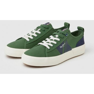 PEPE JEANS ALLEN FLAG SNEAKER PMS30903 OLIVE