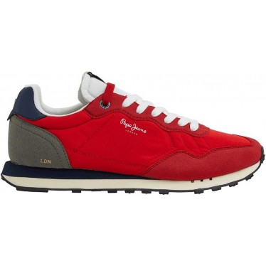 PEPE JEANS NATCH MÄNNLICHE SNEAKERS PMS30945 RED