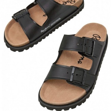 SANDALEN PEPE JEANS URBAN BASIC KORK PLS90600 BLACK