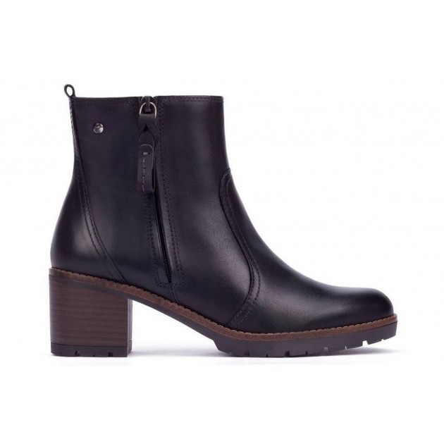 PIKOLINOS PLAIN ANKLE BOOTS W7H-8632 BLACK PIKOLINOS PLAIN ANKLE BOOTS W7H-8632 BLACK