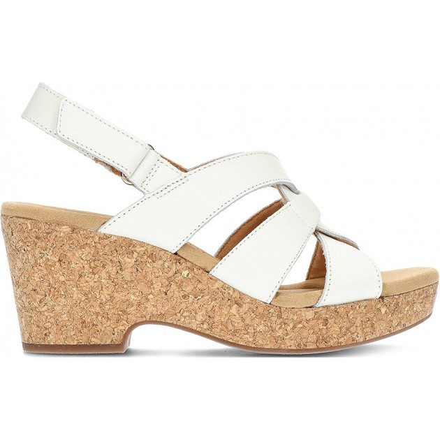 CLARKS GISELLE SANDALEN WHITE CLARKS GISELLE SANDALEN WHITE