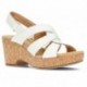 CLARKS GISELLE SANDALEN WHITE