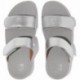 SANDALEN FITFLOP FV6 LULU VERSTELLBARE LEDER-SANDALEN SILVER