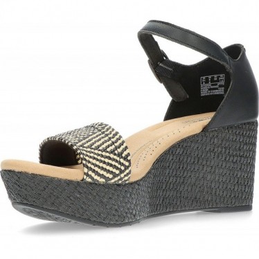 CLARKS ROSEEASE SANDALEN BLACK_LEATHER