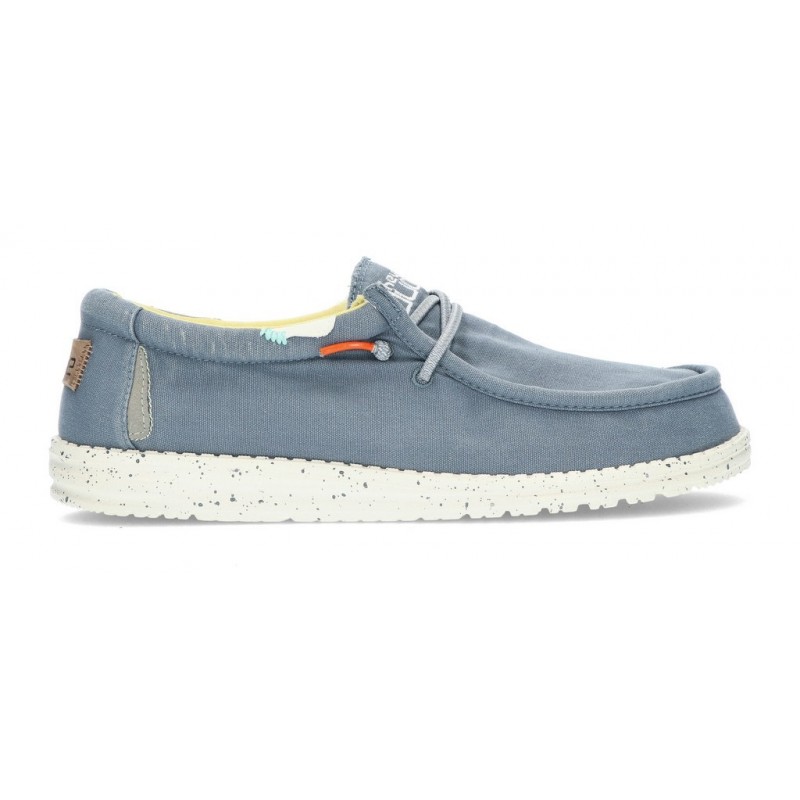 SCHUHE DUDE WALLY WASHED 1115 BLUE_STONE