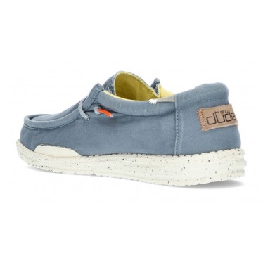 SCHUHE DUDE WALLY WASHED 1115 BLUE_STONE