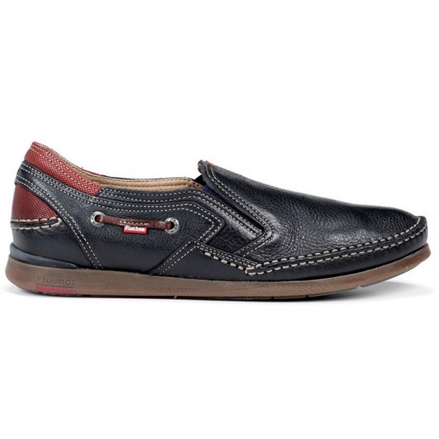 FLUCHOS 9883 TORNADO MARINER MOCCASIN MAN MARINO_TERRACOTA FLUCHOS 9883 TORNADO MARINER MOCCASIN MAN MARINO_TERRACOTA