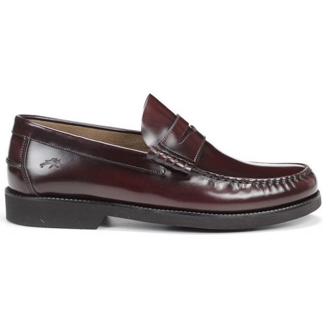 FLUCHOS F0047 STAMFORD MOCASIN MAN BURDEOS