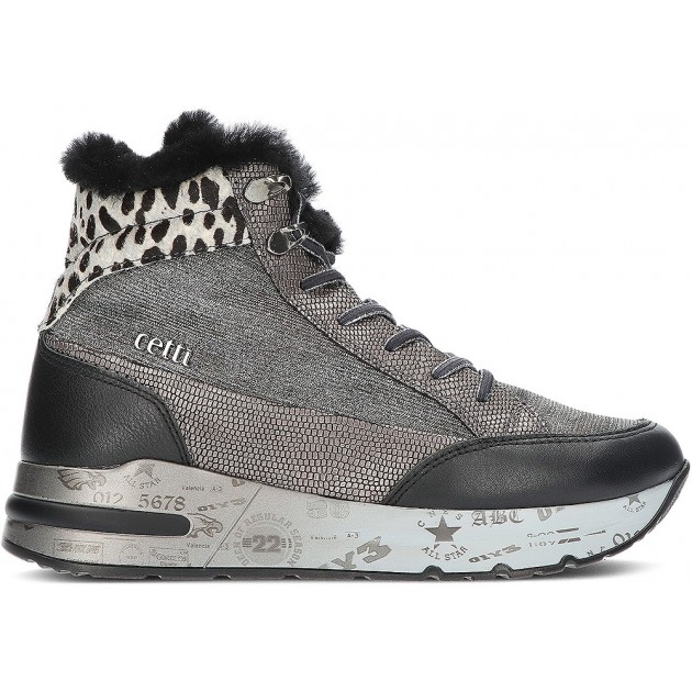 CETTI FLITTER STIEFELETTEN C-1229 ANTRACITA CETTI FLITTER STIEFELETTEN C-1229 ANTRACITA