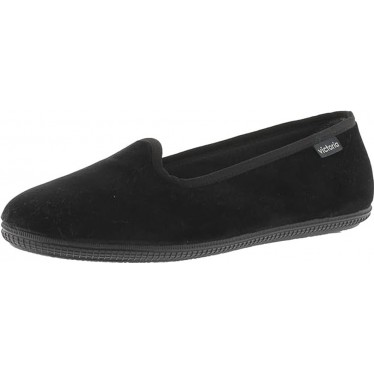 VICTORIA ODA VELVET DANCER 1049114 HAUSSCHUHE NEGRO