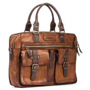 BRIEFCASE PIKOLINOS CAIMARI COGNAC