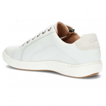 CLARKS NALLE SNEAKERS AUS SPITZE WHITE