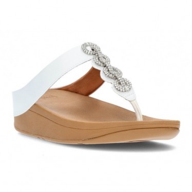 FITFLOP FEINE SPARKLE SANDALEN WHITE