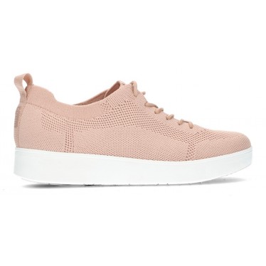 FITFLOP RALLY TONAL KNIT SNEAKERS BLUSH