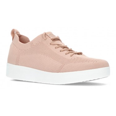 FITFLOP RALLY TONAL KNIT SNEAKERS BLUSH