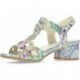 LAURA VITA HUCBIO SCHUHE MIT ABSATZ FLORAL_BLANCO