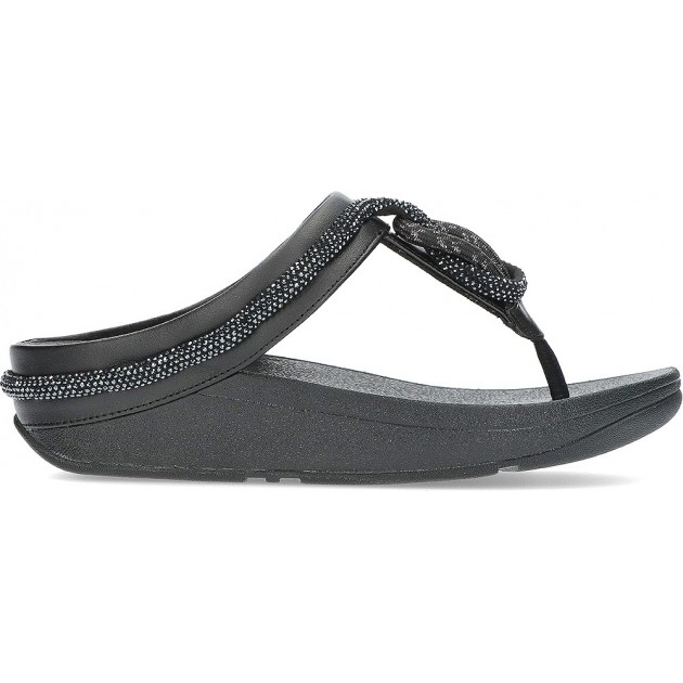 FITFLOP FINE FQ3 SANDALEN BLACK FITFLOP FINE FQ3 SANDALEN BLACK