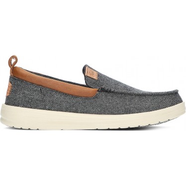 DUDE WALLY GRIP MOC WOLLLOAFERS CHARCOAL