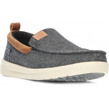 DUDE WALLY GRIP MOC WOLLLOAFERS CHARCOAL