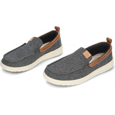 DUDE WALLY GRIP MOC WOLLLOAFERS CHARCOAL