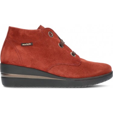 MEPHISTO MOBILS PERYNE ANKLE BOOTS RUST