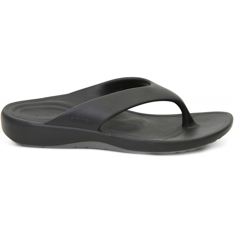 AETREX MAUI SKYCLOUD L3000M ORTHOTIKEN FLIP-FLOPS BLACK