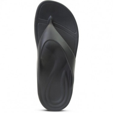 AETREX MAUI SKYCLOUD L3000M ORTHOTIKEN FLIP-FLOPS BLACK