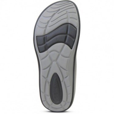 AETREX MAUI SKYCLOUD L3000M ORTHOTIKEN FLIP-FLOPS BLACK