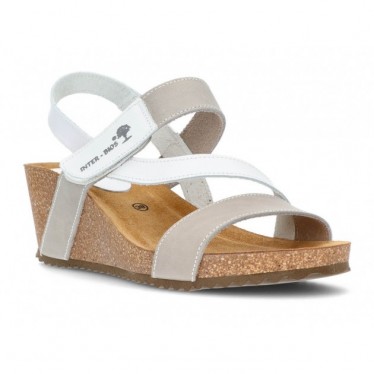 INTERBIOS Sandalen Komfortabler Keil 2019 BLANCO