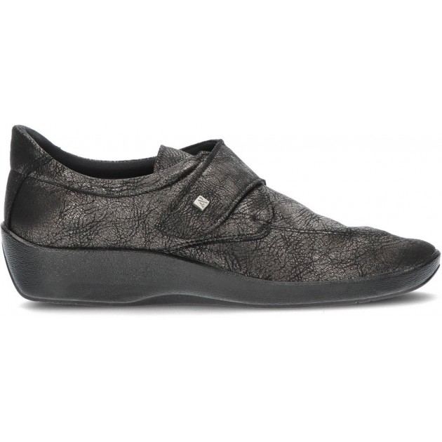 ARCOPEDIC ELASTIC SHOES W. BLACK ARCOPEDIC ELASTIC SHOES W. BLACK
